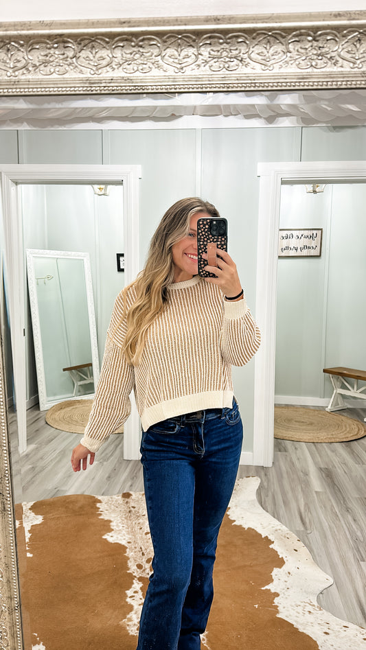 Striped Knit Sweater