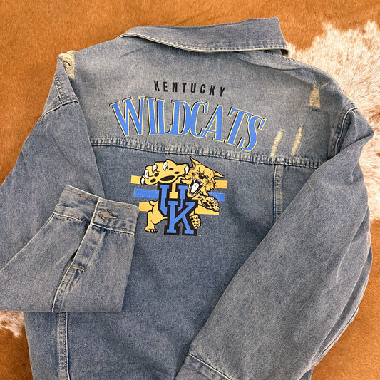 Kentucky Wildcats Medium Wash Denim Jacket