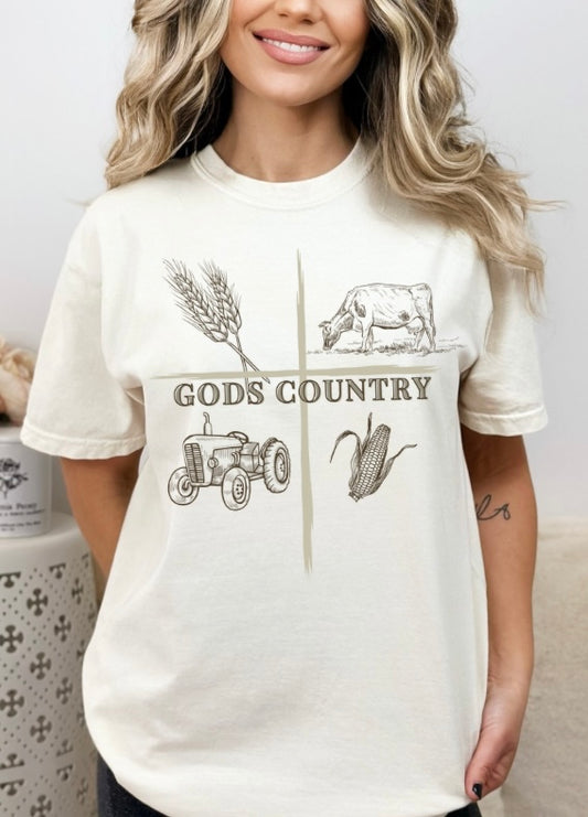Gods Country Sketch Tee