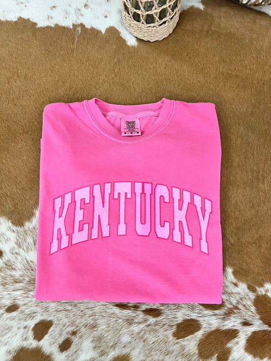 Pink Kentucky Comfort Colors Tee