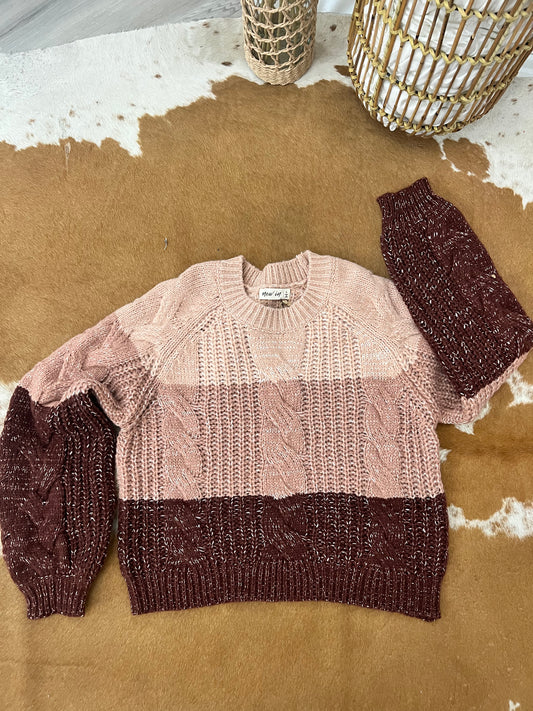 Blush/Maroon Sweater