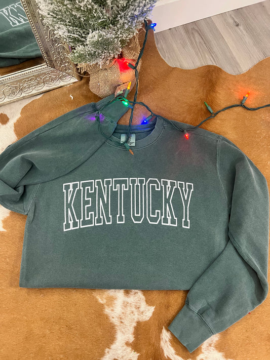 Kentucky Green Comfort Colors Sweatshirt