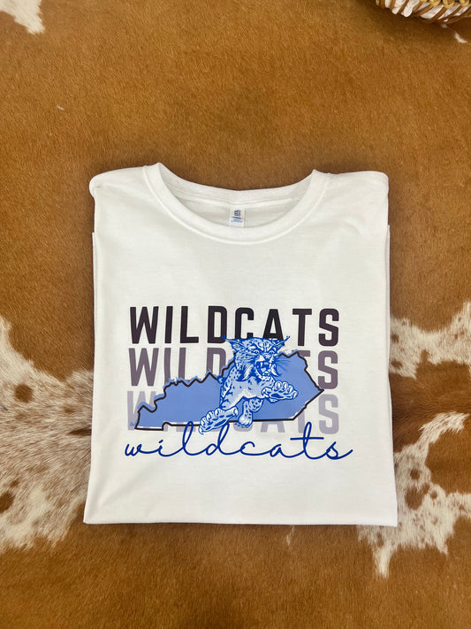 Wildcats White Tee