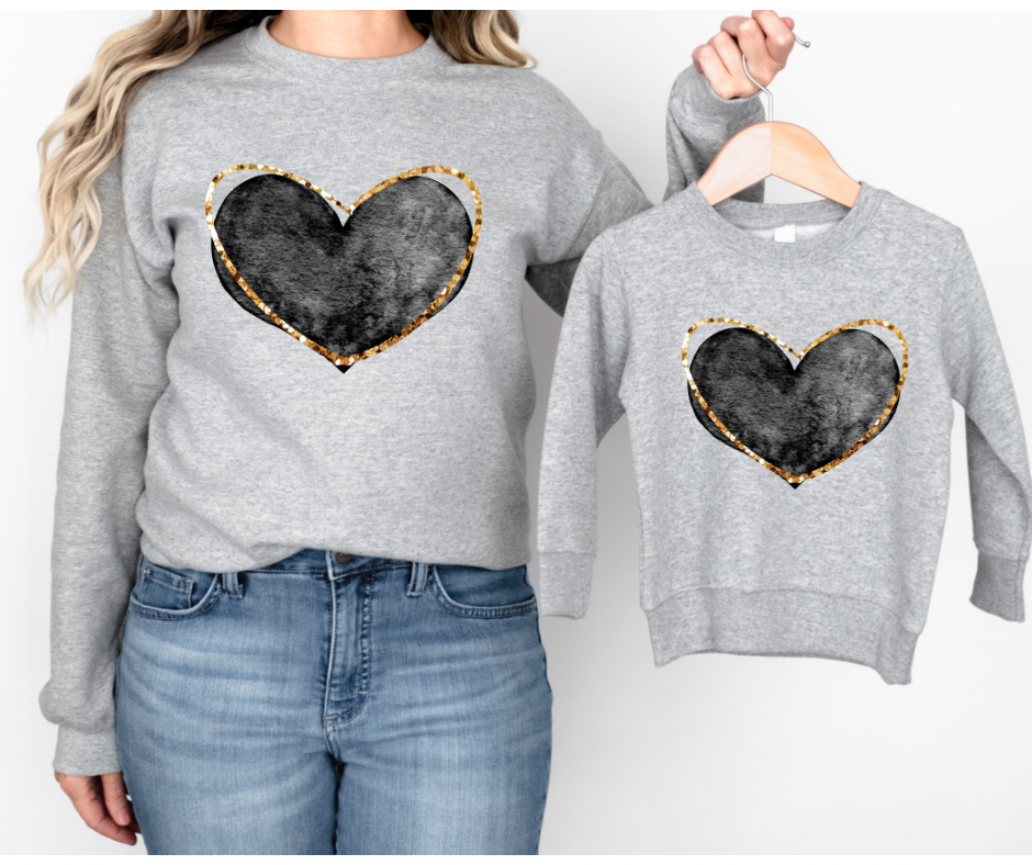 Mommy & Me Heart Sweatshirt